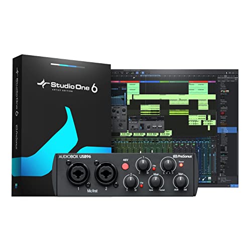 PreSonus AudioBox 96 25th Anniversary USB Audio Interface with Studio One Artist DAW Recording Software PreSonus AudioBox 96 25th Anniversary USB Audio Interface with Studio One Artist DAW Recording Software